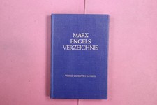 420141 MARX ENGELS VERZEICHNIS Dietz Verlag Werke Schriften Artikel HC