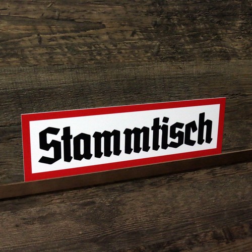 Schild stammtisch wegweiser - schild,