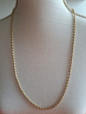 Goldfarbene längere Kette Halskette Länge 70 cm neu