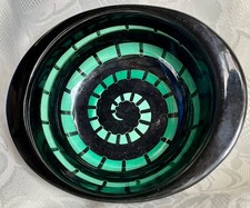 HEDWIG BOLLHAGEN HB  Müslischale Schale 591 Zierschale Keramik  grün schwarz