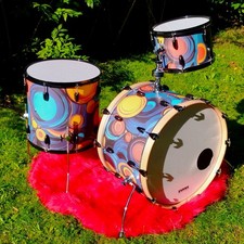 Restored Hoshino Star Drum Vintage Be Bob Set from 60s Pre Tama 22" 12" 16"