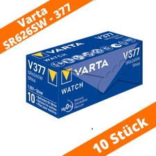 10 x Varta 377 SR626SW Uhren