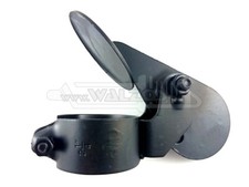 56 57 58 59 mm universal Regenkappe Traktor Auspuff Klappe 2 1/4 Zoll schwarz