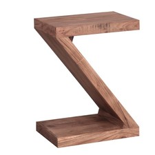 FineBuy Beistelltisch Massiv