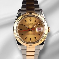 Rolex Datejust 36mm Gold Turn-O-Graph 2-Tone 18k Gelbgold Jubiläum Herren 116263