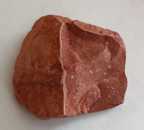 Catlinite pipestone peacepipe - pipestone,