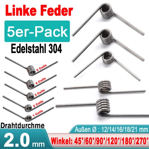 Schenkelfeder ø2mm - schenkelfeder,