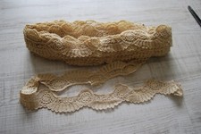 9,5m x 5cm edle Plauener Spitze vintage antik Spitzenborte Bordüre Landhaus