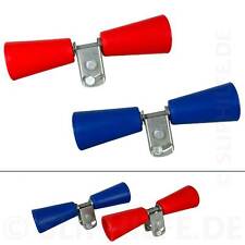 Trompetenrolle Schlauchbootrolle blau/rot mit Adapter | Sliphilfe Schlauchboot