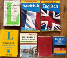7 Sprachführer Wörterbuch Italienisch Englisch Französisch Türkisch Langensch.