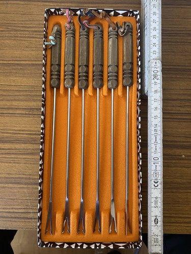 Fonduegabeln edelstahl - 6,