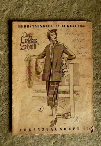 Altes modeheft der - ", goldene