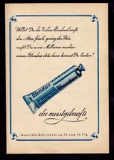 3w7758/ Alte Reklame von 1950 – BLENDAX Zahnpasta – die meistgekaufte