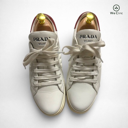 Prada plateau sneaker weiß - prada,