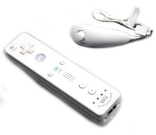 ORIGINAL NINTENDO Wii / U REMOTE MOTION PLUS INSIDE CONTROLLER / NUNCHUK  (weiß)