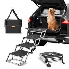 Hundetreppe Rampe Auto Hunderampe Klapptreppe Haustiertreppe 4-stufig 68kg