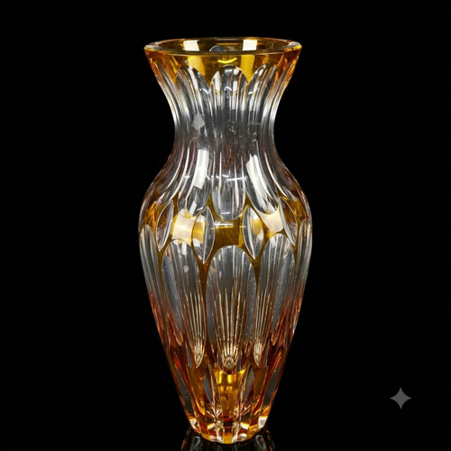Vintage bleikristall vase - 1,