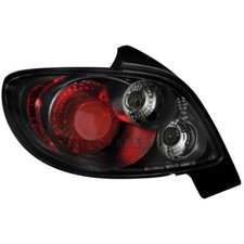2 x Rückleuchten Heckleuchte für Peugeot 206 98-09 black / schwarz NK5