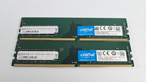 16gb 8gb crucial ddr4 2666 - 2x,