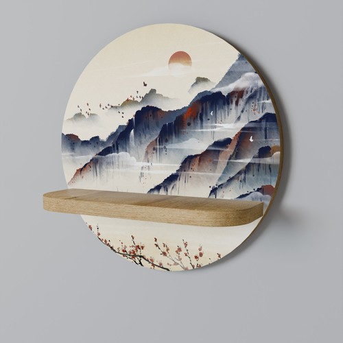 Japanische landschaft rundes - landschaft,