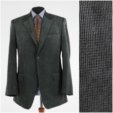 Herren JIM SPENCER Größe UK 44 L Kariert Dunkelgrau Sport Mantel Blazer Jacke