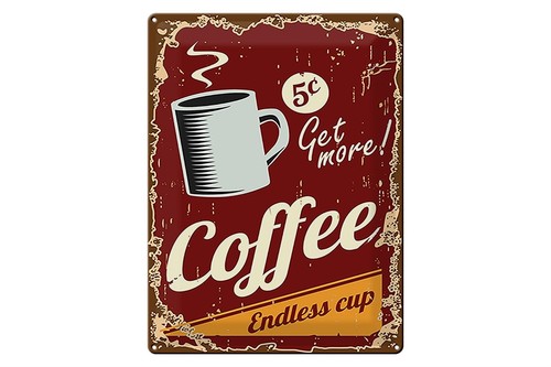 Blechschild retro 30x40 - blechschild, cm