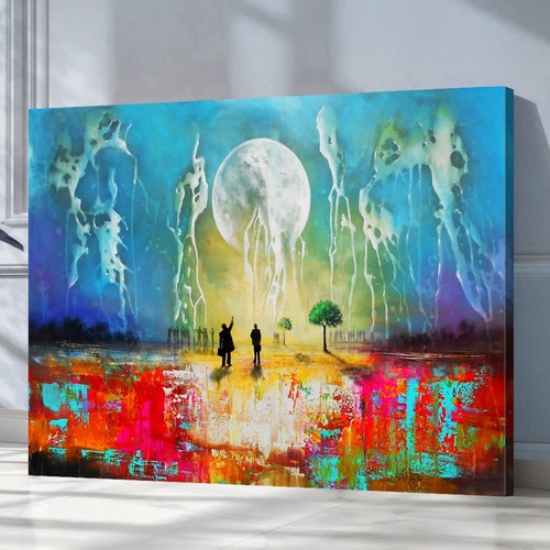 Leinwandbild xxl mond abstrakt - xxl,