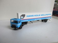 KIBRI 1:87 MAN Koffersattelzug HANS KOLB WELLPAPPE !!!