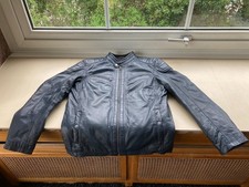 Lederjacke herren blau - lederjacke, xl