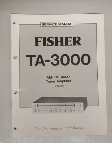 Fisher service manual - service,