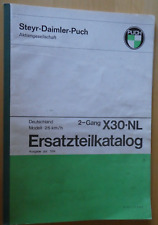 PUCH  X30 NL Ersatzteilkatalog