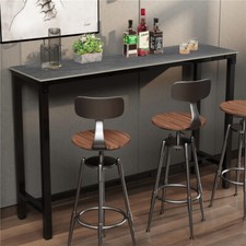 Bartisch Schwarz Stehtisch Steinplatte Küchentisch Bistrotisch Küche Bar XXL GLS