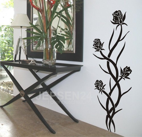 Rosenranke wandtattoo w02 - wandtattoo,