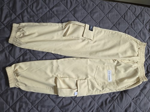 Lange stoff hose - hose, beige