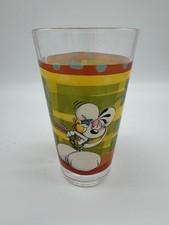 Diddl Trinkglas Vintage – Buntes Design – Gebraucht