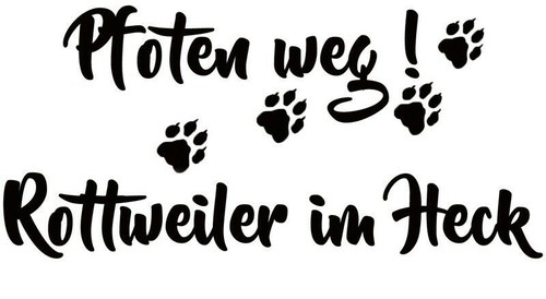 Rottweiler autoaufkleber - rottweiler,