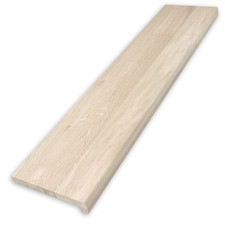 Treppenstufe Eiche Massivholz Fensterbank Renovierungsstufe Rustikal 20mm Weiß