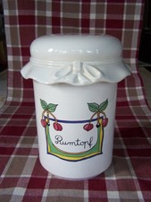 Rumtopf Keramik weiß