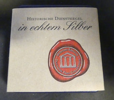 Dienstsiegel der Kaiserlichen Reichspost zu Moers,999 er Silber