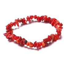 Armband aus Natursteinen, rote