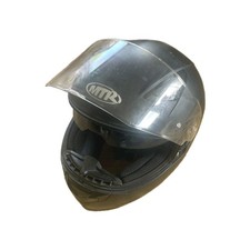MTR Motorradhelm Schwarz mit
