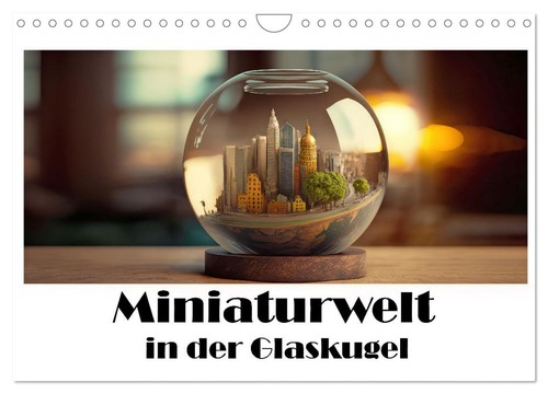 Miniaturwelt der glaskugel - miniaturwelt, in