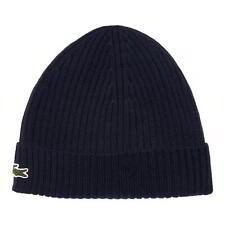 Lacoste Ribbed Wool Beanie