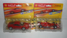 SHELL V-POWER / 2 MODELLAUTOS / FERRARI F2005 u. F430 / 1:38 / #870#