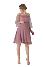 Altrosa Umstandskleid