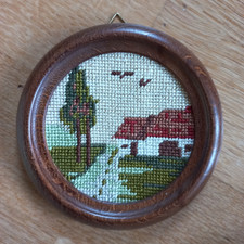 Kleines Gobelin-Stickbild mit