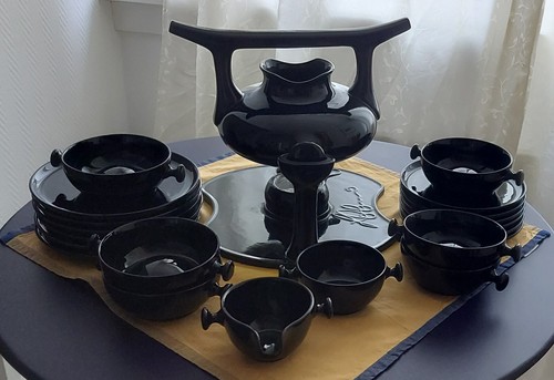 Colani teeservice schwarz - colani,