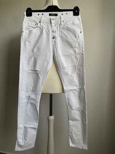 Boyfriend jeans weiß - weiß, replay