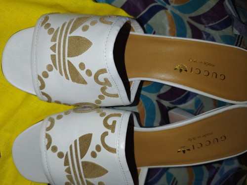 Gucci adidas leder clogs - gucci,