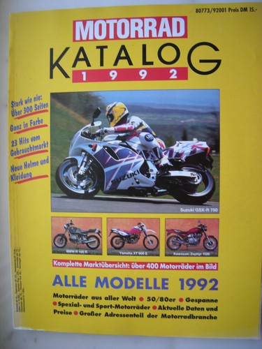 Motorrad katalog 1992 400 - ,